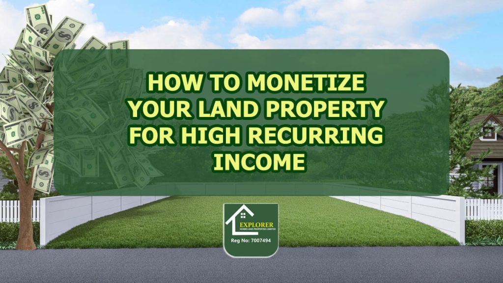 how to monetize my land for income