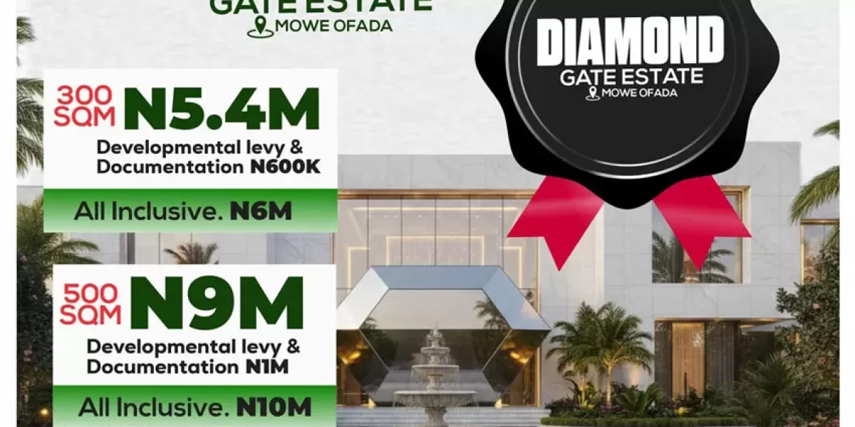 DIAMOND GATE ESTATE, LAND IN MOWE OFADA, OGUN STATE NIGERIA