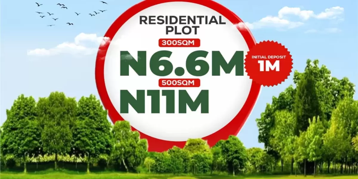 ROYAL GARDENS ESTATE LAND FOR SALE IN MOWE OFADA, OGUN STATE NIGERIA
