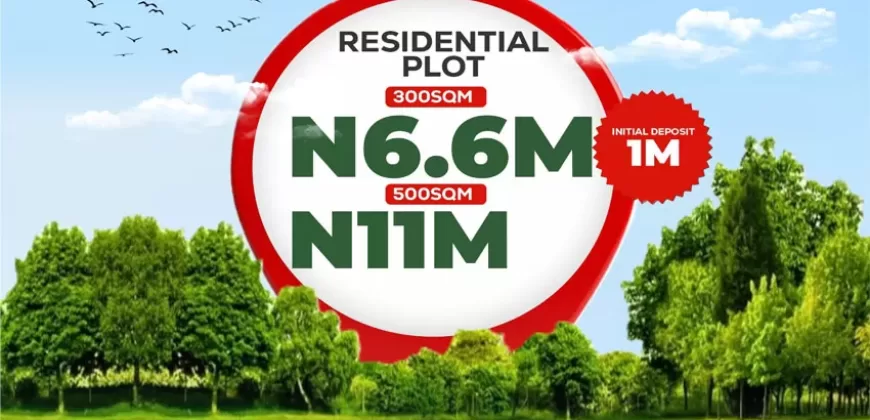 ROYAL GARDENS ESTATE LAND FOR SALE IN MOWE OFADA, OGUN STATE NIGERIA